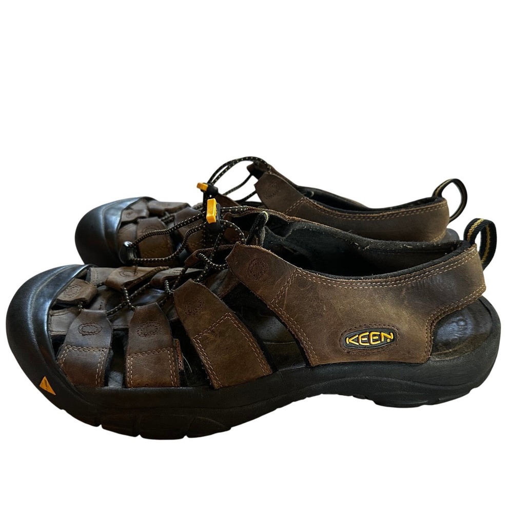 Keen Brown Leather Newport H2 Sandals Men's 12